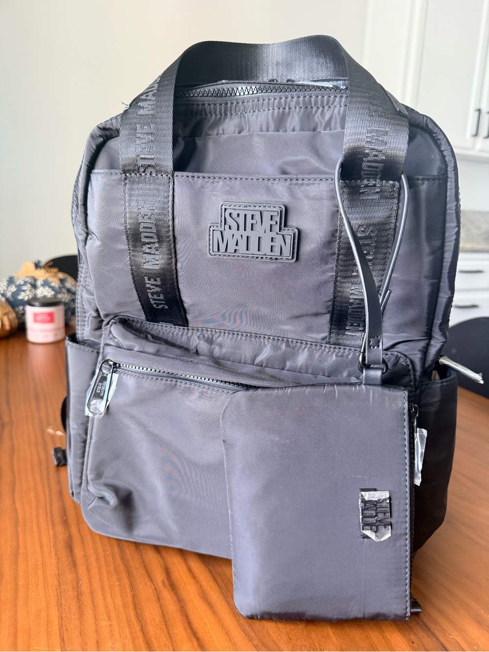 Steve madden black backpack